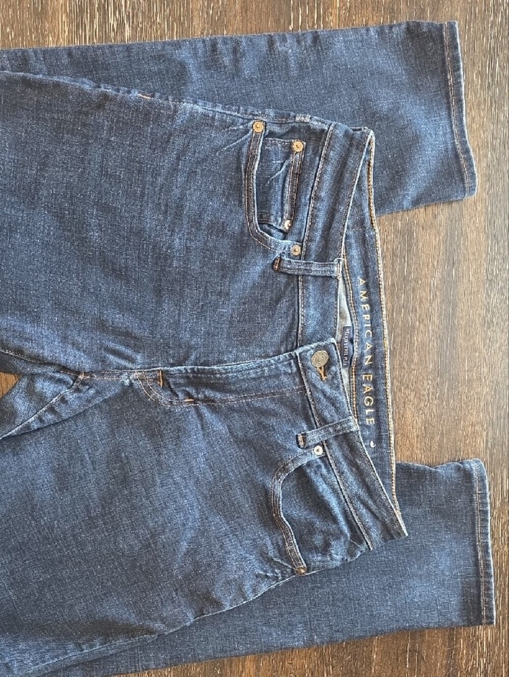 American Eagle Outfitters Men's Indigo Slim Straight Jeans - Picture 2 of 6